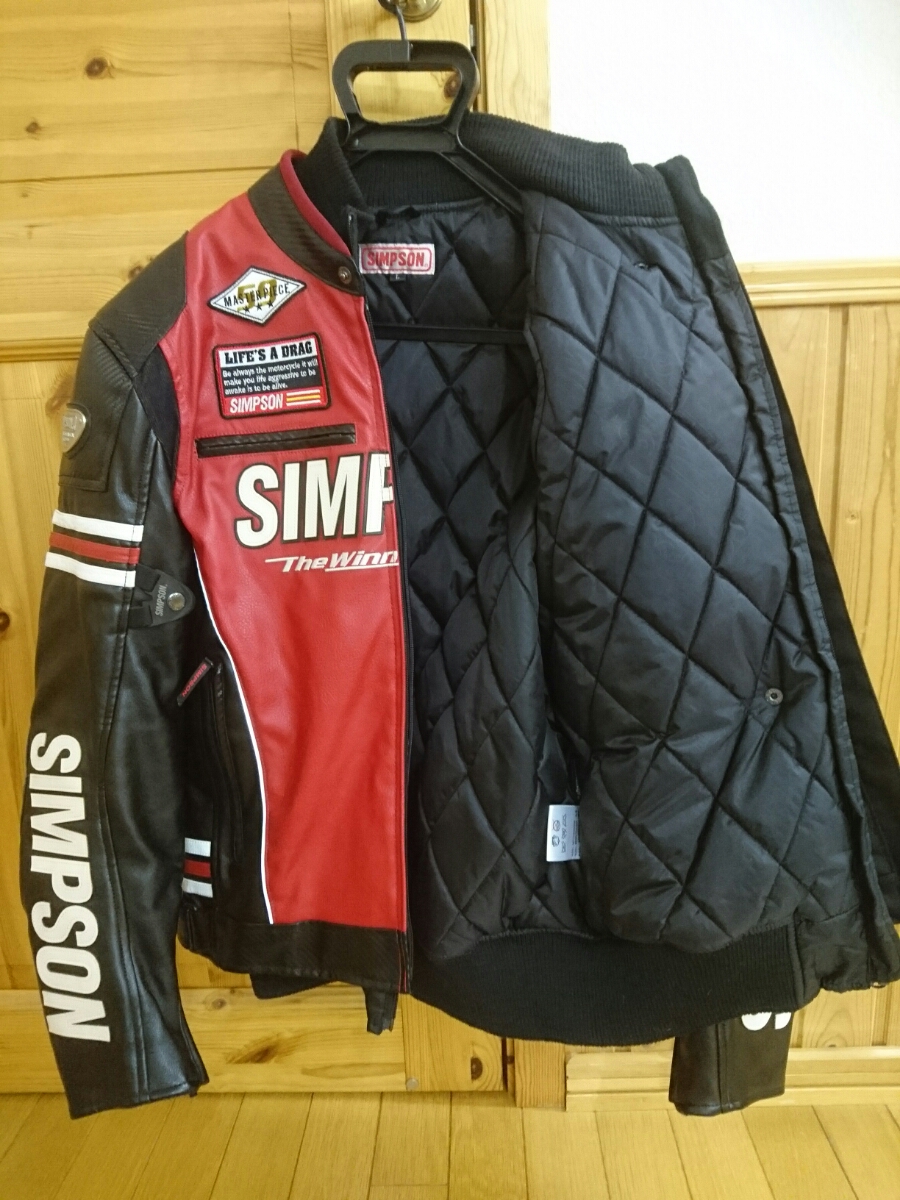 シンプソン ライダーズジャケット L SIMPSON シンプソン SIMPSON