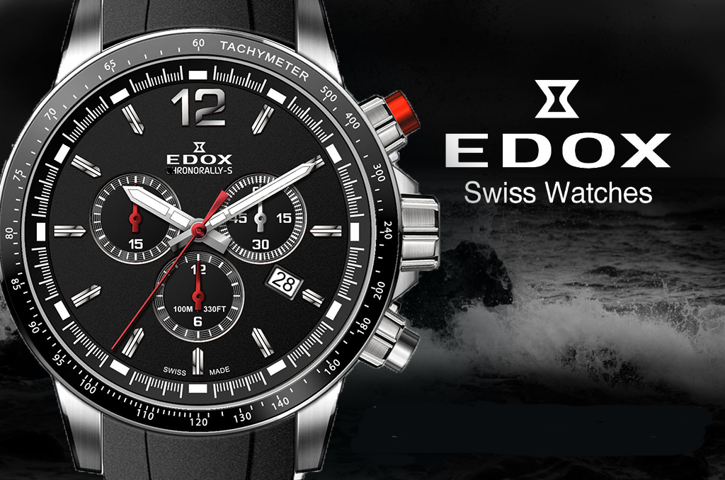 ☆美品☆動作品☆ EDOX エドックス クロノラリーS クォーツ メンズ