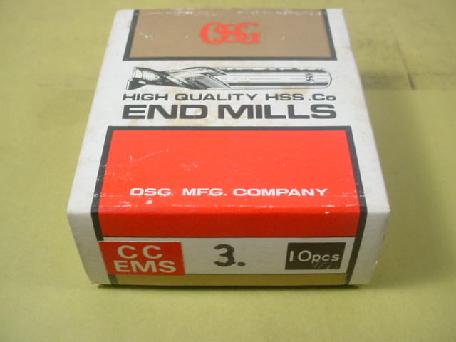 OSG ハイス 4枚刃エンドミル 10本 OSG EX-TIN-EMS ф4 (4枚刃) 10本