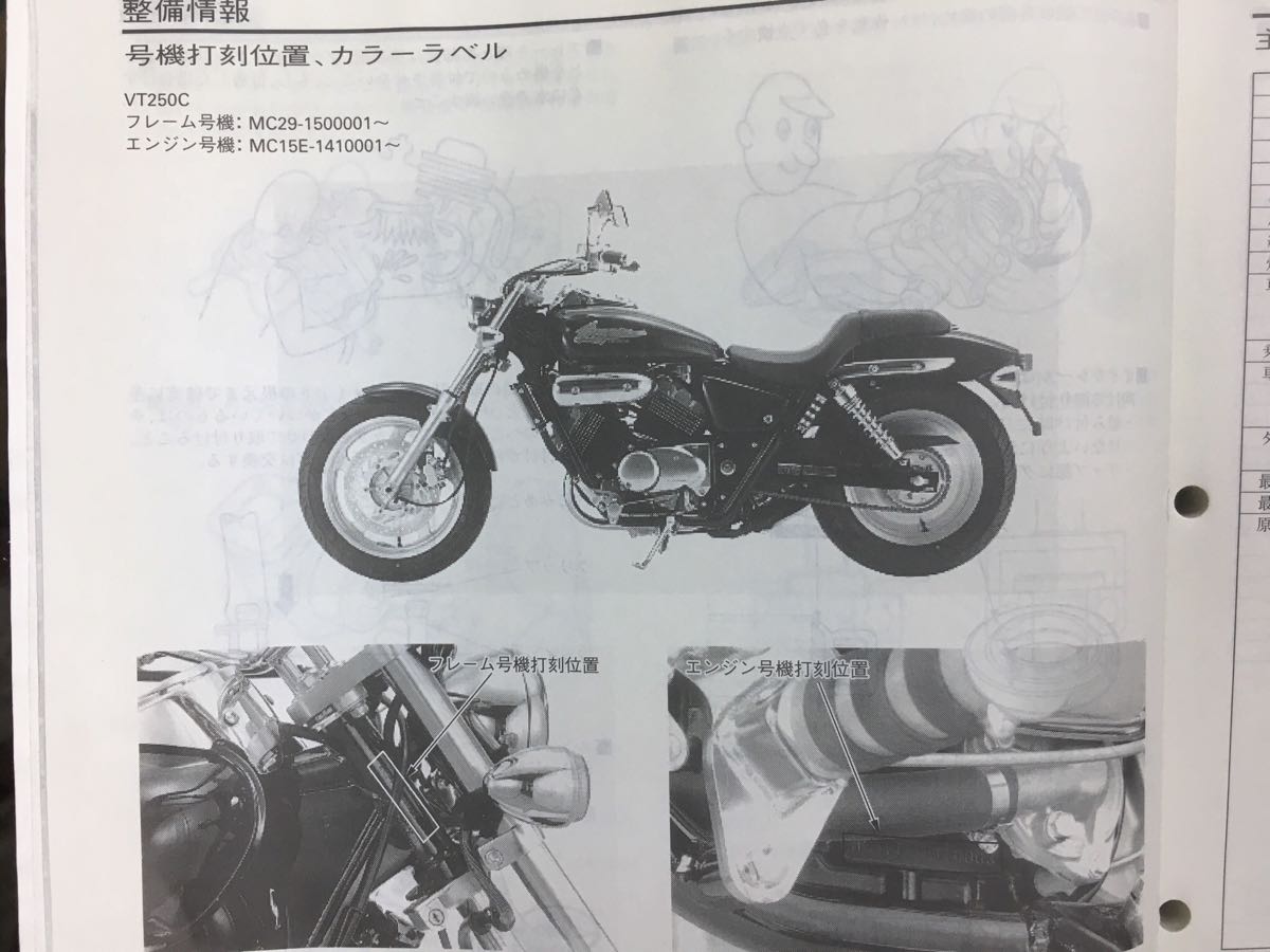 ホンダ V -TWIN MAGNA (MC29)サービスマニュアル/パーツリスト 【公式