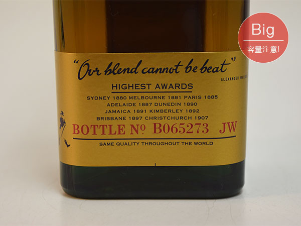 1円～☆古酒☆ジョニーウォーカー ブルーラベル ☆旧ボトル 1000ml/1L 