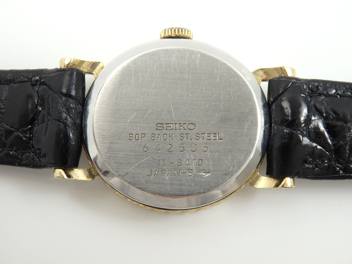 SEIKO ソシエ 手巻き腕時計 レディース 11-8410 セイコー ウォッチ 革 