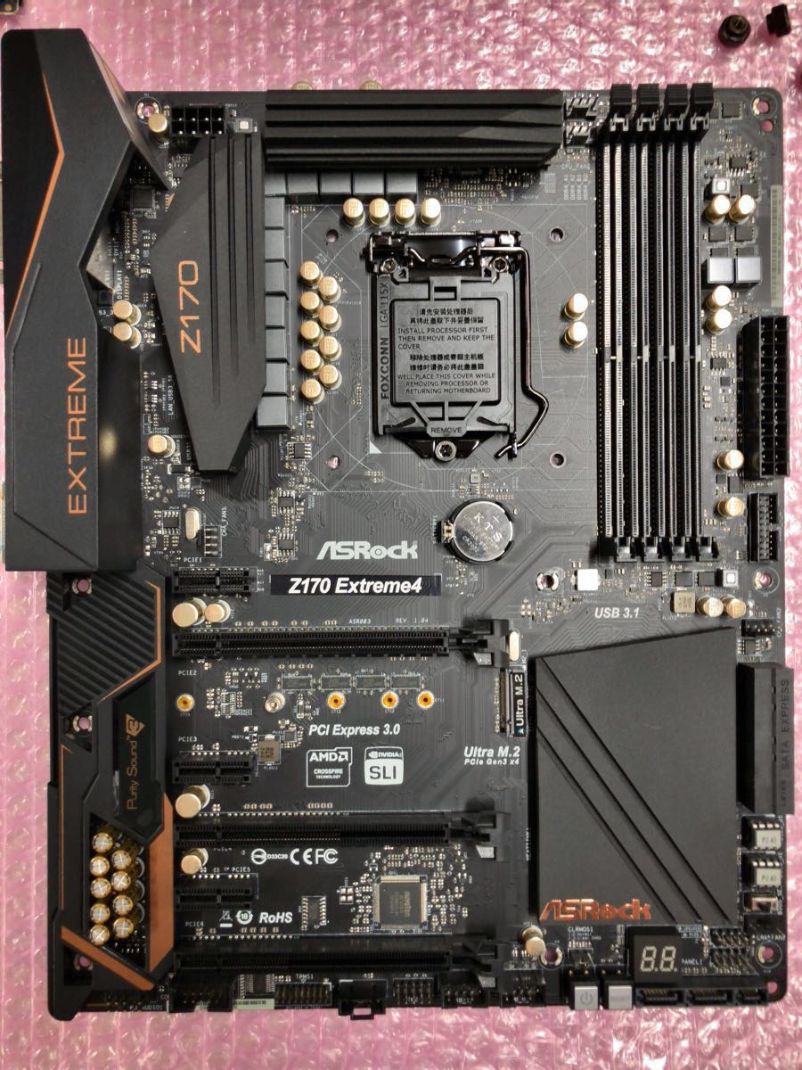 ASRock Z170 Gaming K6 corei7 6700k付き Asrock demos Z170 platforms