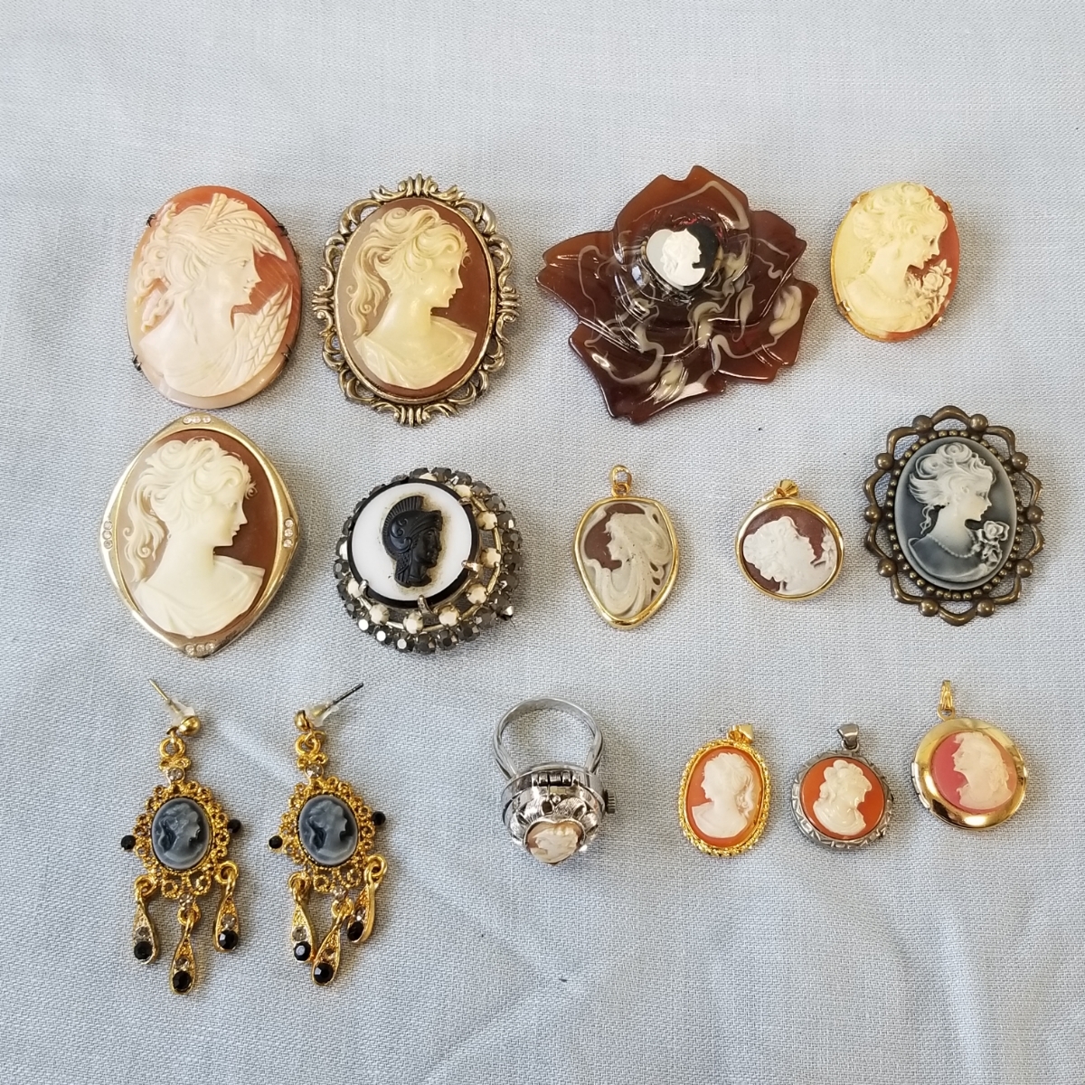 カメオ レトロアクセサリーまとめ売り カメオ まとめて セット 大量 まとめ売り アクセサリー ヴィンテージ