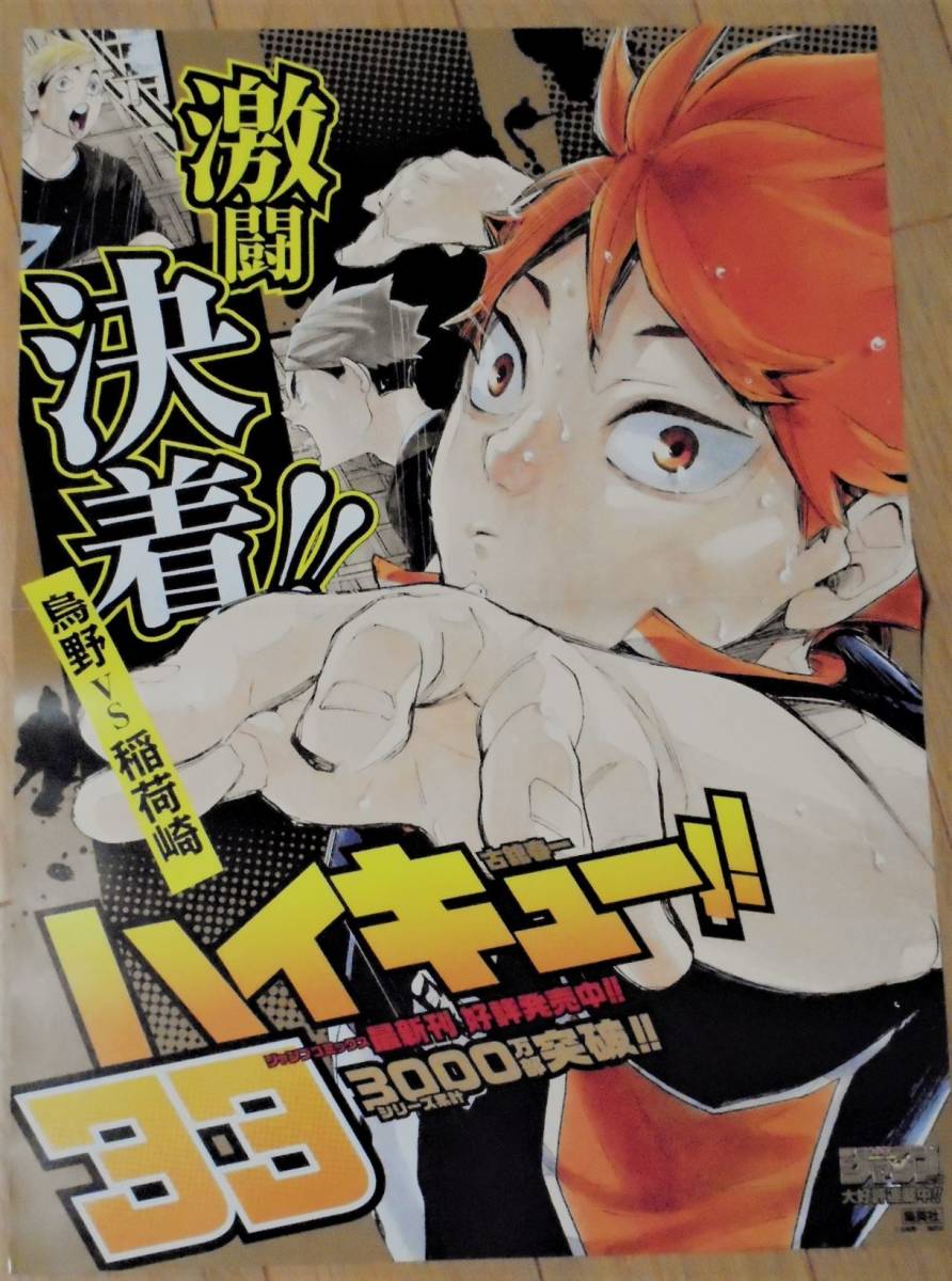 ハイキュー 33巻 非売品ポスター マグネットクリップ コミック アニメグッズ 売買されたオークション情報 Yahooの商品情報をアーカイブ公開 オークファン Aucfan Com