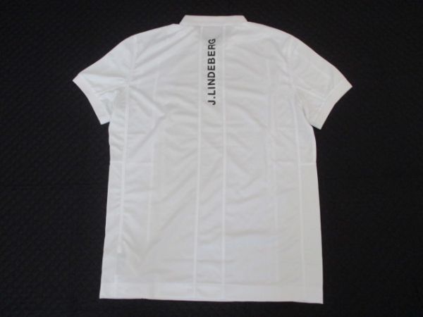 L1490【J.LINDBERG/リンドバーグ】半袖ポロシャツ/白/L/SLIM FIT/1度