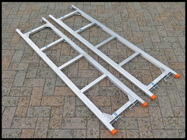 △B 2台セット! ローリングタワー用 はしご 約1670mm 現場/工事/建設/仮設/梯子/ハシゴ