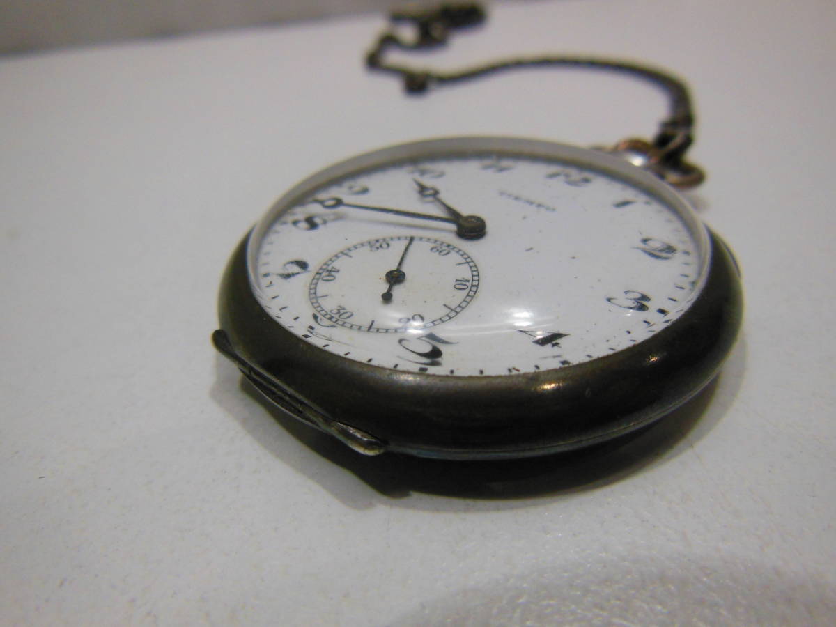 数量限定，限定SALE】 ☆動作品☆#35932 TIEMPO テンポ 手巻き懐中時計 