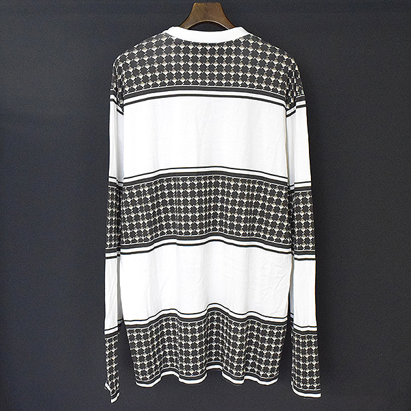 GIVENCHY ジバンシィ 10SS スタッズプリントロングスリーブTシャツ メンズ ホワイト L