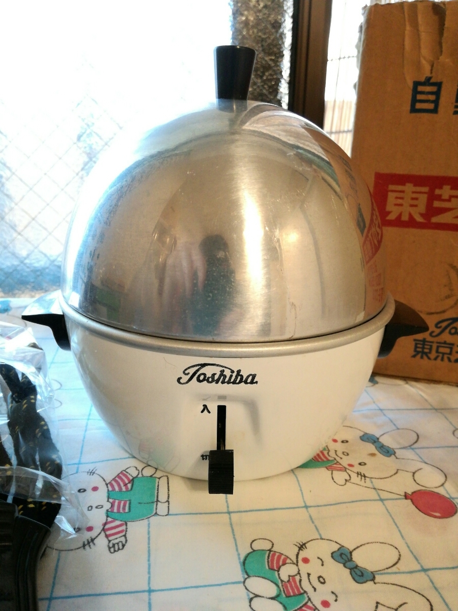 TOSHIBA ゆでたまご器 E-2 動作確認済昭和レトロ 東芝 ゆで卵器 BC-310