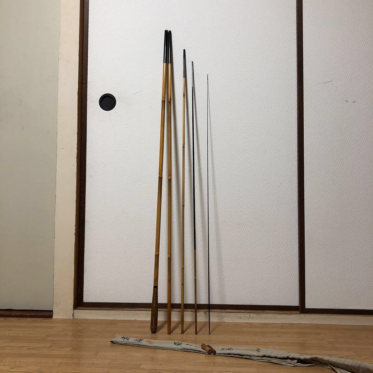 ☆へら竿 竹竿☆若駒☆最上作 口巻☆16尺2