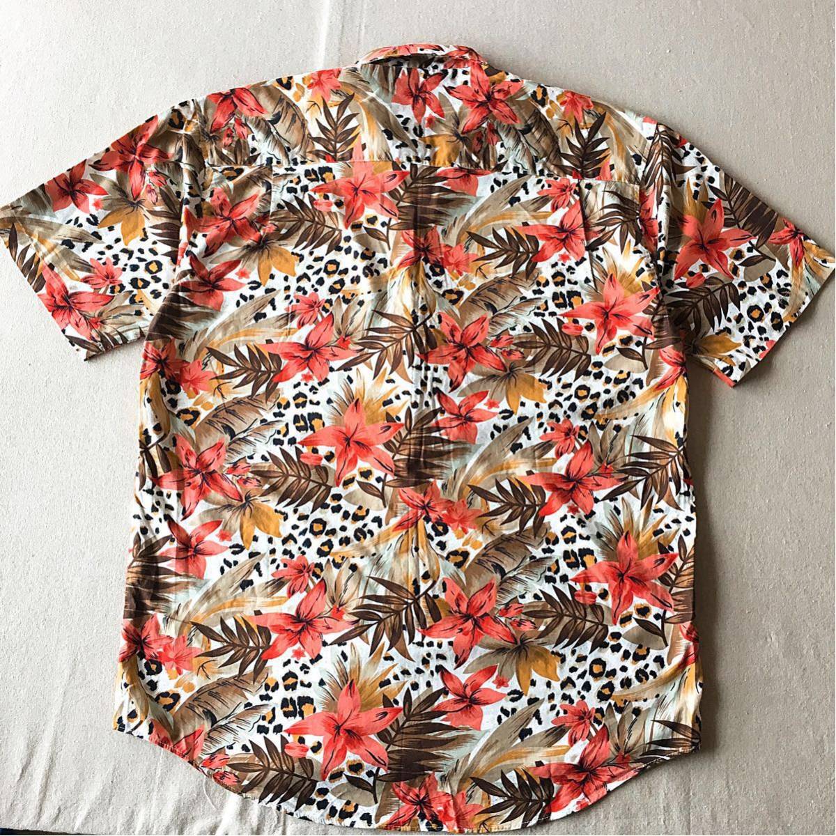 UME COLLECTIONS アロハシャツ / F 赤 レッド 開襟 オープンカラー 
