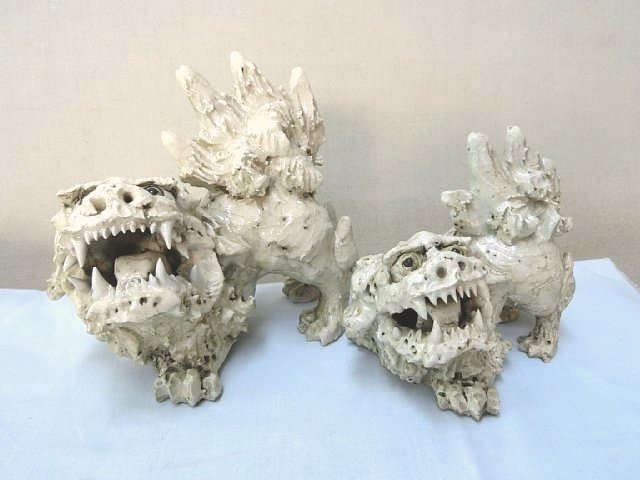 獅子置物 萩焼 日本各地の工芸品を販売 日本伝統市 九谷焼 置物 置物