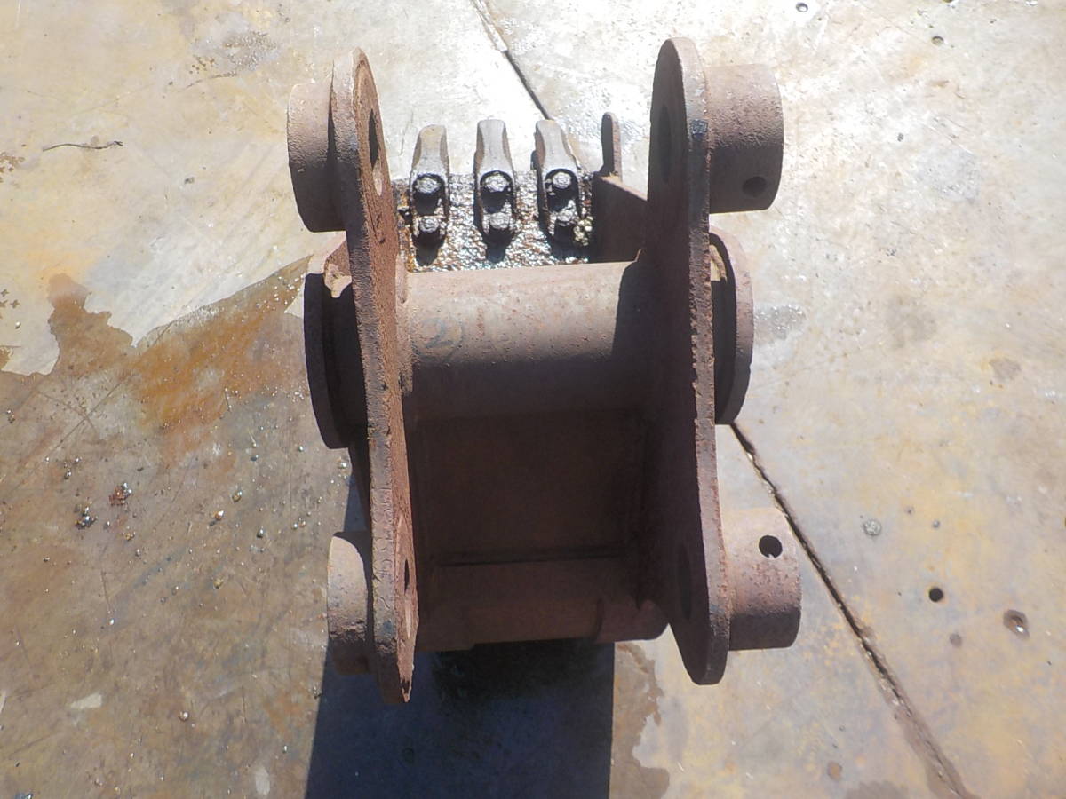 №1878　狭小バケット　幅狭　掘削バケット　0.2クラス　重機ショベル建設機械　ピン径45㎜　アーム幅170㎜　幅300㎜ツメバケット　中古_7