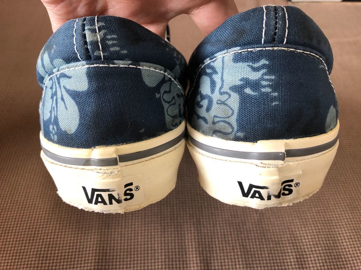 希少☆ vans ALOHA アロハ スリッポン us8.5 バンズ 花柄 slip-on 90s 