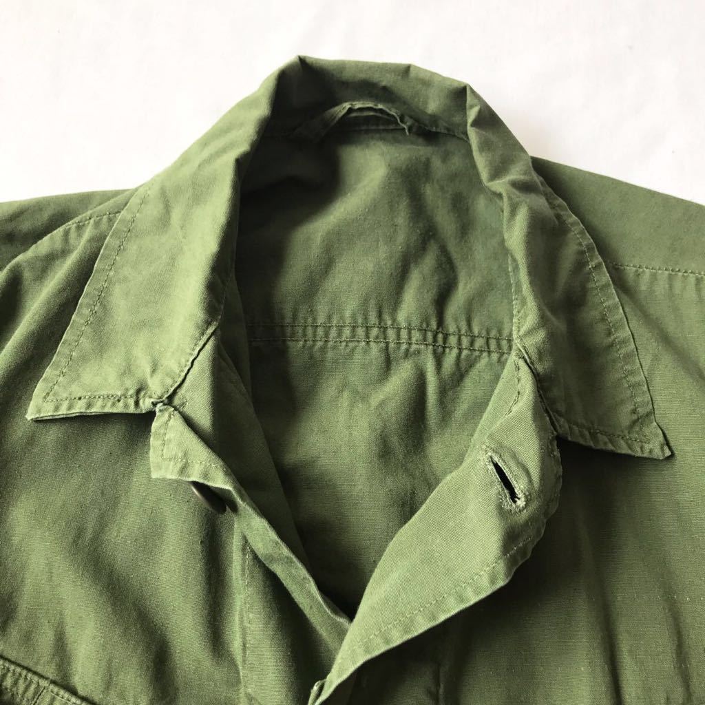 60s 米軍 実物 ノンリップ ジャングルファティーグ ジャケット XS-R位