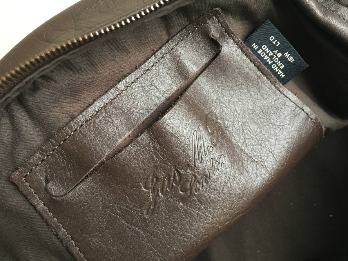 美品◎イギリス高級ブランド Jas M.B. Londonジャス エムビー レザー