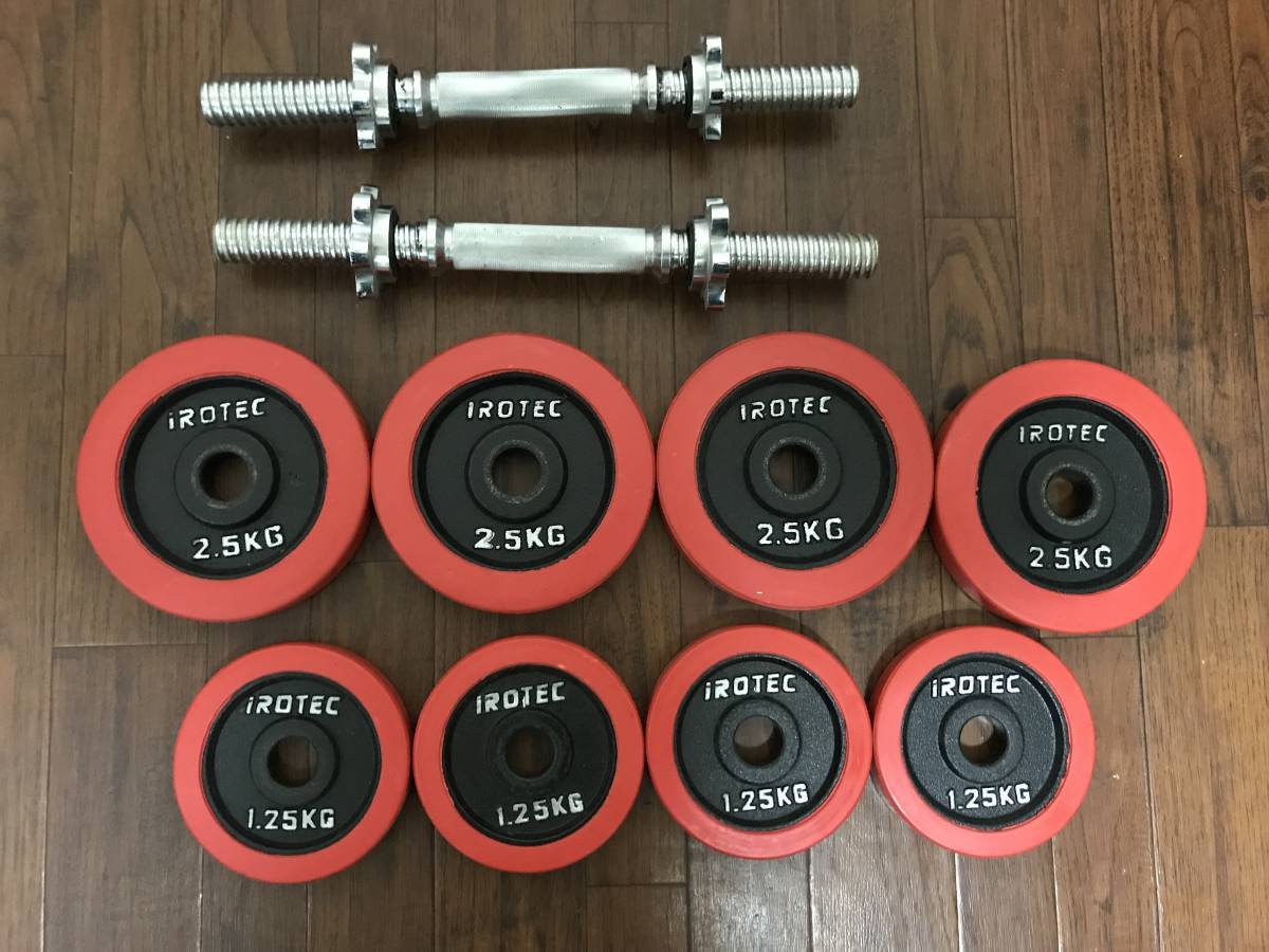 IROTEC ダンベル 片手10kg 2個 計20kg カラー付き