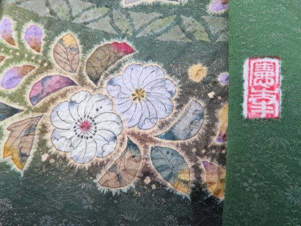 ゆめsaku 美品 翠山工房 桐屋の辻ヶ花 徳永憲峯“秋麗が呼ぶ夢幻の風の