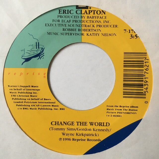  試聴 ERIC CLAPTON／CHANGE THE WORLD 7インチ EP レコード babyface クボタタケシ(Eric Clapton)｜売買されたオークション情報、yahooの商品情報をアーカイブ公開 - オークファン E