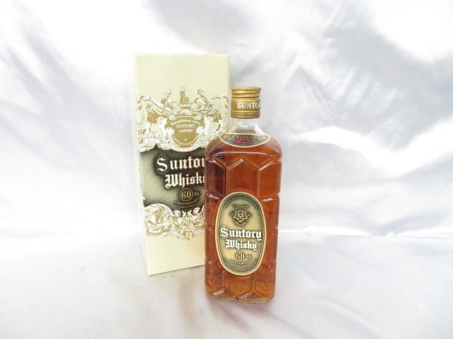 未開栓】SUNTORY サントリー ウイスキー 60周年記念 角瓶 700ml 43% 箱