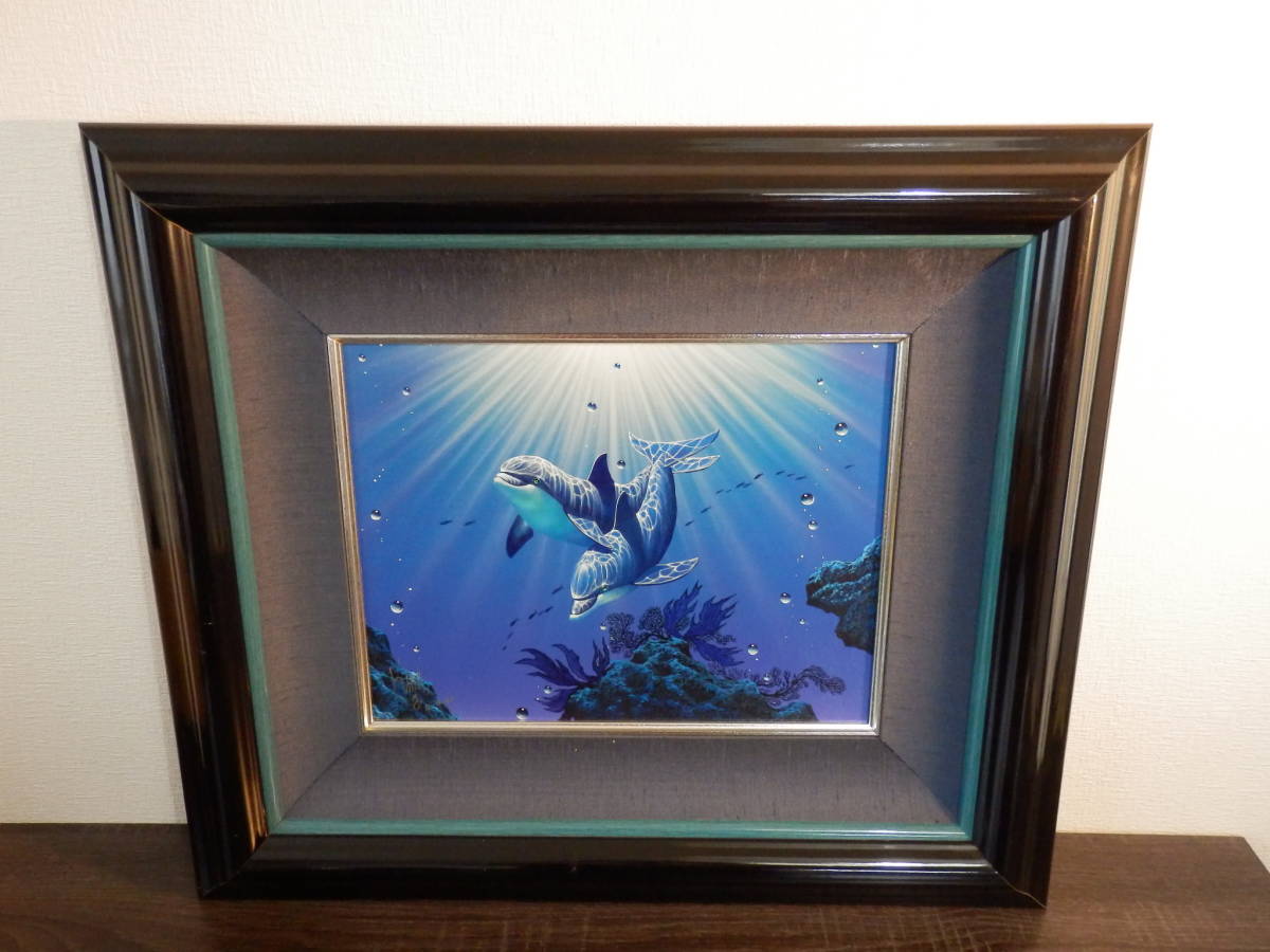 キモ シルクスクリーン イルカ KIMO 絵画 ドルフィンアイランド シルク