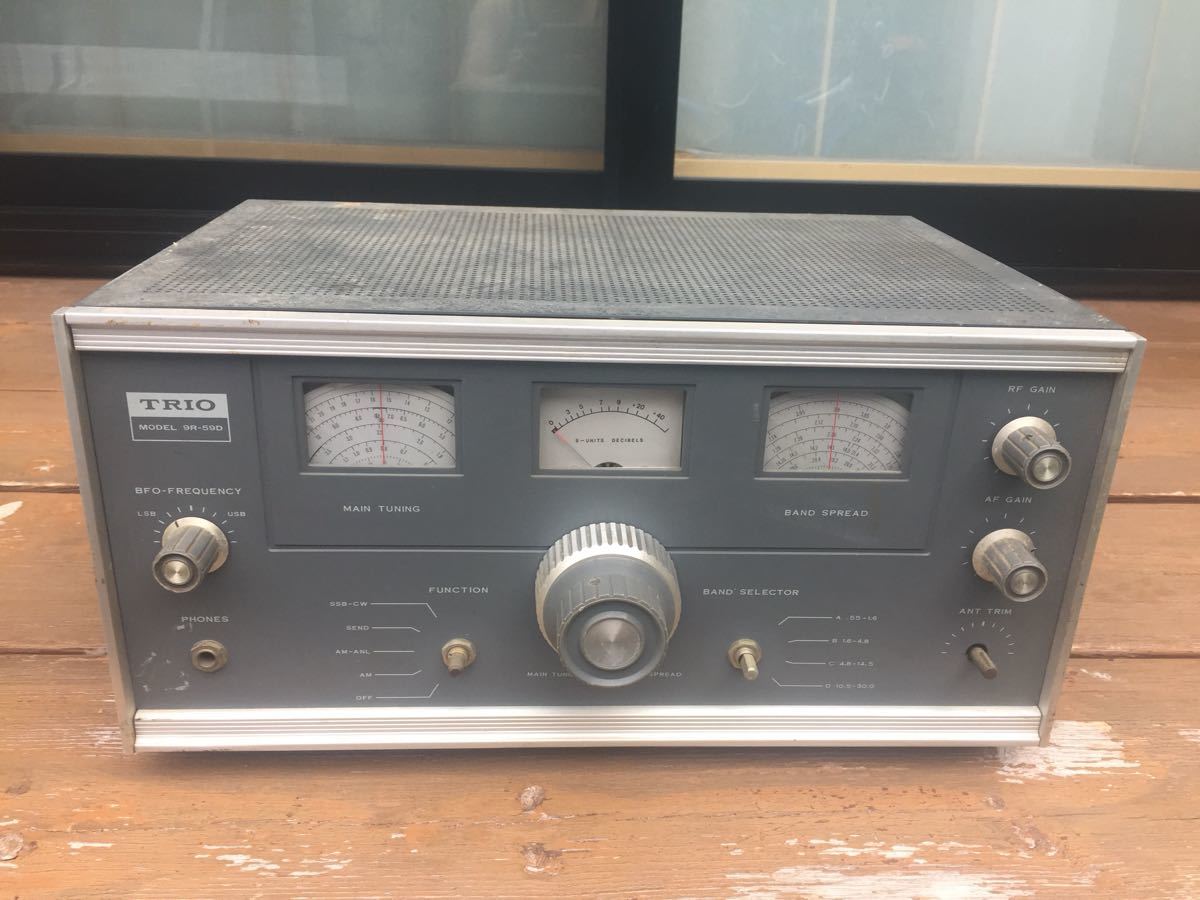 GTRIO TRIO トリオ 9R-59D 受信機 動作未認 欠品部品取り ジャンク 9R-