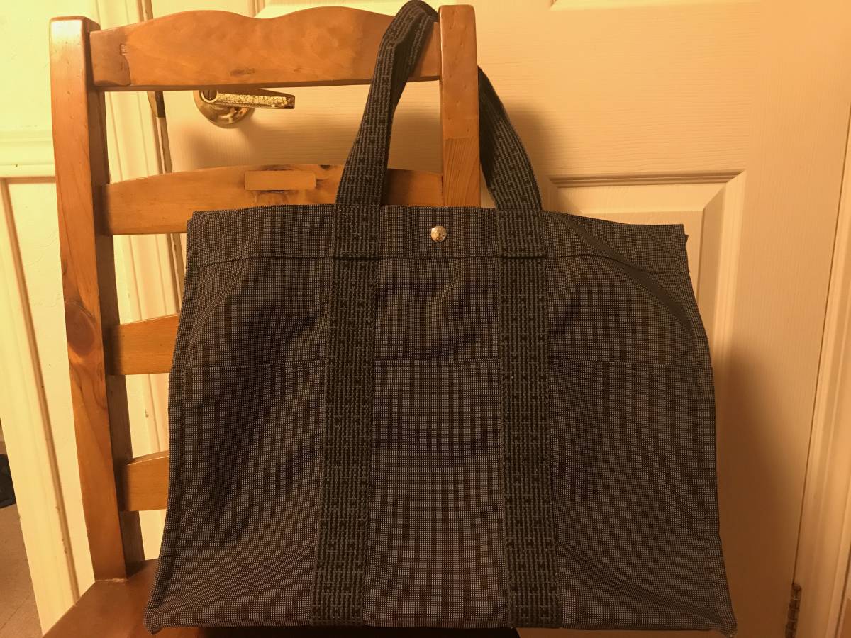 中古 エルメス エールラインGM グレー トートバッグ HERMES 【公式通販】