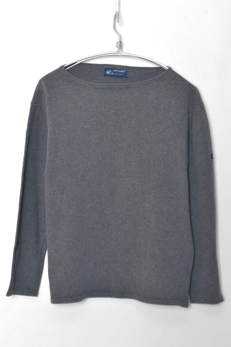 激安大特価，爆買い セントジェームス SAINT JAMES / OUESSANT SOLID ウエッソン無地 バスクシャツ カットソー/T4/ACIER チャコール F242(セントジェームス)｜売買されたオークション情報、yahooの商品情報をアーカイブ公開 セントジェームス