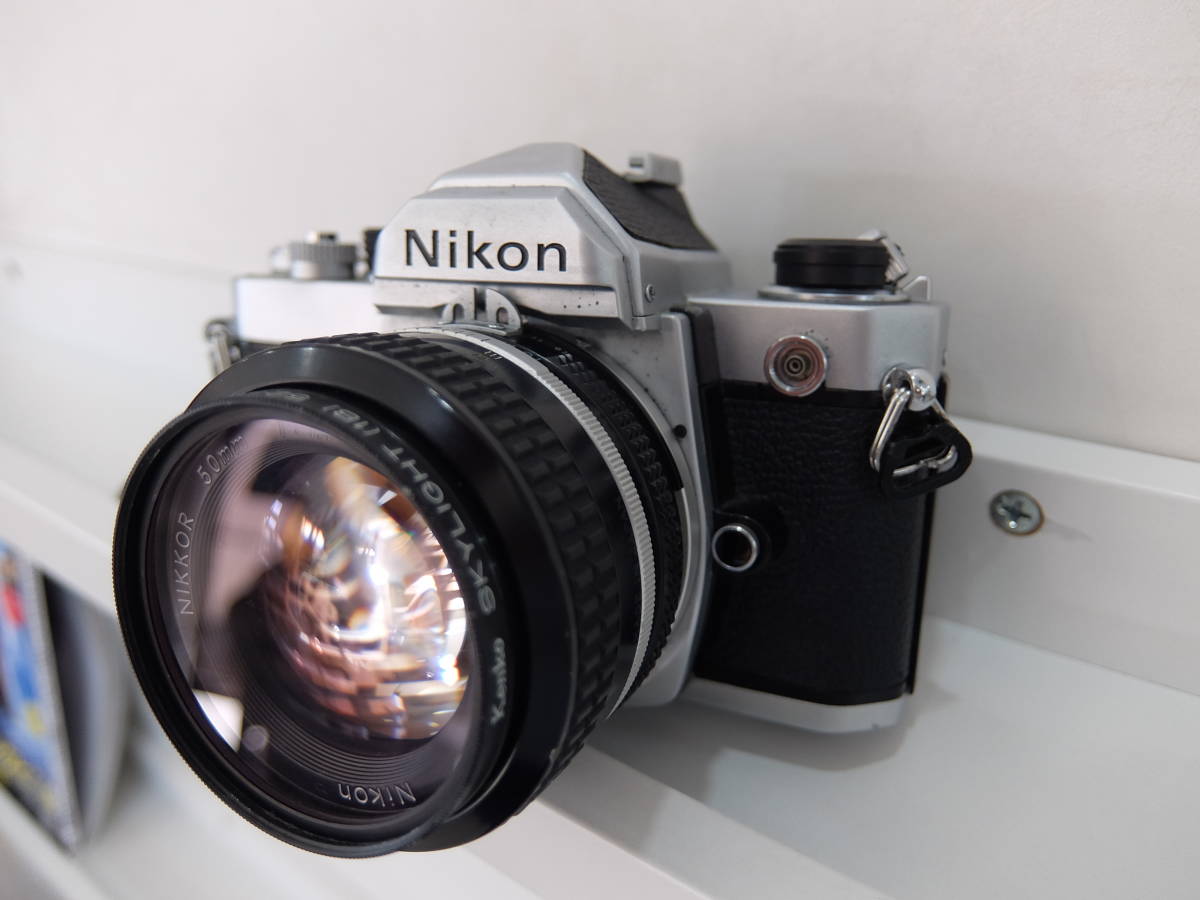 Nikon FMシルバー＆レンズNIKKOR 50mm F1.4　セット 中古品