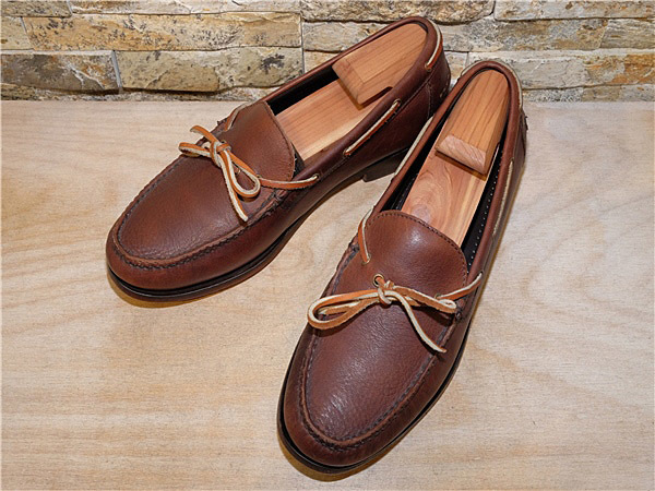 美品/コールハーン/COLE HAAN/レザーモカシン/茶/27，5cm/US10M/8D8BD36-BD