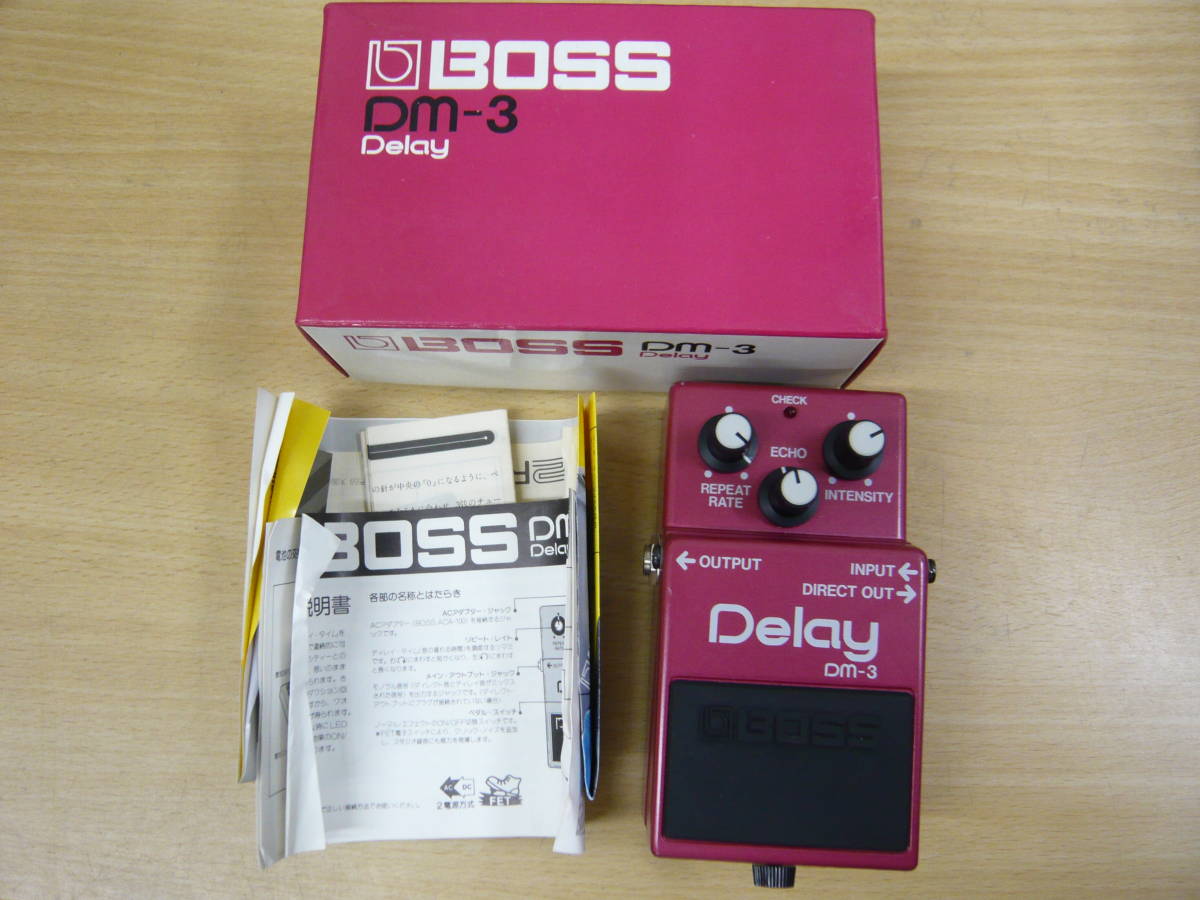 ジャンク】BOSS Delay DM-3/ボス ディレイ/通電確認済み BOSS 先取り大
