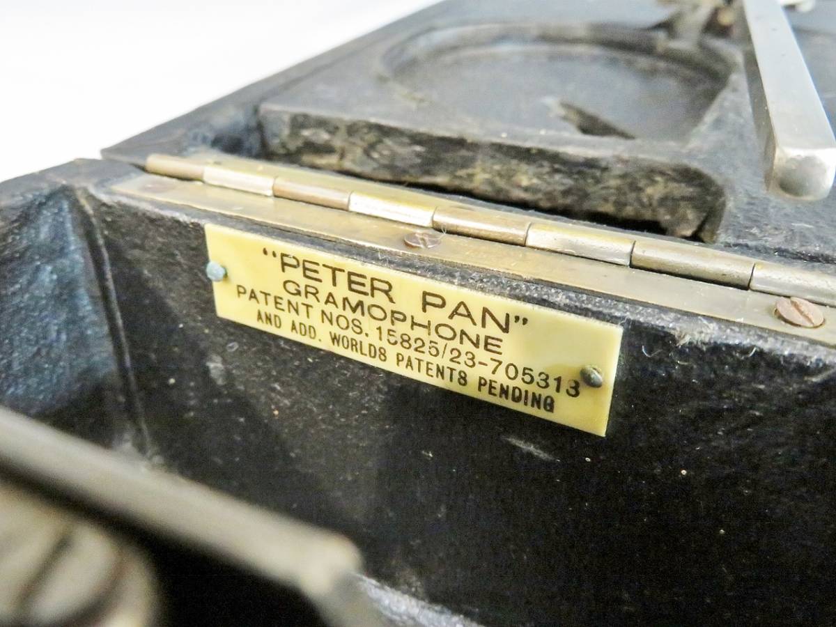 Gramophone ピーターパン ポータブル蓄音機 (HE16 グラモフォン PETER 