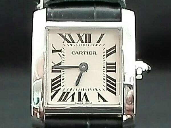 ☆当店保証付 Cartier カルティエ タンクフランセーズSM クォーツ 2403 ケース、尾錠K18 店舗受取可