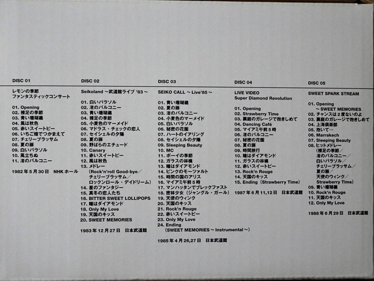 極美品】松田聖子 13枚組DVD『25th Anniversary Seiko Matsuda PREMIUM