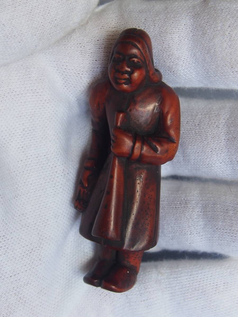 南蛮人　オランダ人　根付　6.99cm