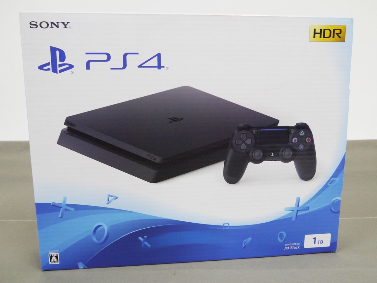 1円～★即決あり!! 未使用☆SONY PS4本体[5] CUH-2200BB01/1TB/ジェット・ブラック ※完品※(1018)