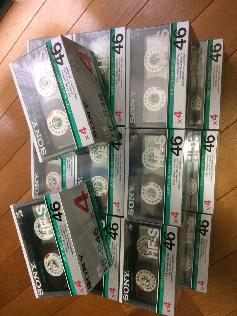 【希少】16TONS CD4枚セット SONY 4HF-S46N カセットテープ ☆未開封☆ 4本入り×4パック＝16本で