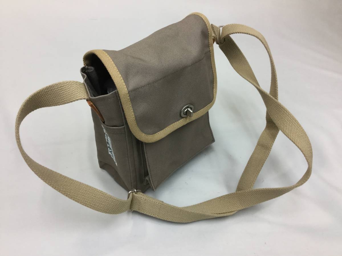 ☆美品 信三郎帆布 ショルダーバッグ ショルダーポーチ カーキ 