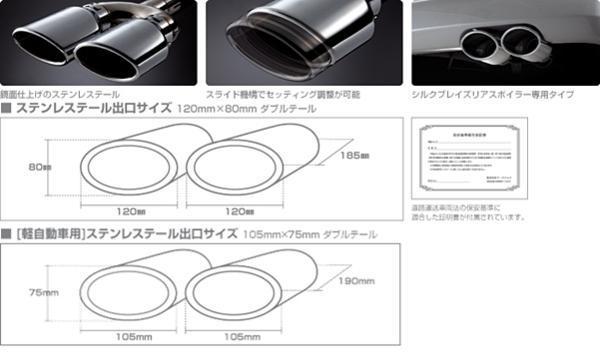 K'SPEC/ヴァリトン」60系ノア&ヴォクシー S/Z(AZR60G)用オーバルダブル