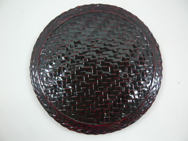 ★籃胎漆器★お盆・菓子皿3枚★全4点セット★_4