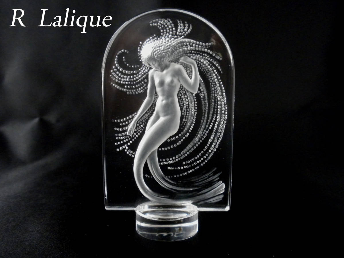 リングトレイ ラリック LALIQUE 置時計：ナイアード」ルネ・ラリックの 