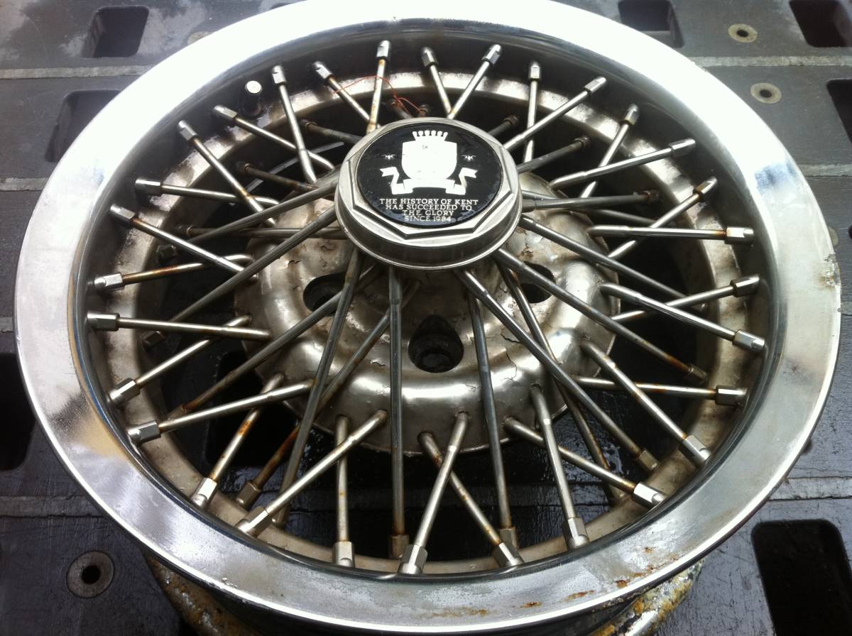 KENT ENKEI ワイヤーホイール 15×6.5J 114.3-5穴 +25 1本 旧