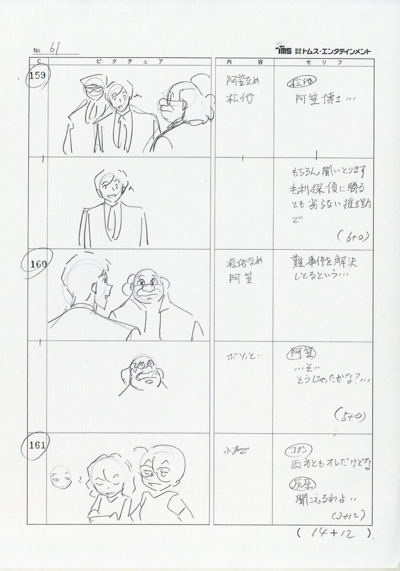 名探偵コナン 絵コンテ 4 検索 セル画 原画 レイアウト 設定資料 イラスト 名探偵コナン 売買されたオークション情報 Yahooの商品情報をアーカイブ公開 オークファン Aucfan Com