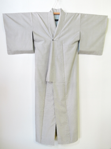 ☆着物10☆ 1円 逸品!! 正絹 アンサンブル 本場白大島紬女性