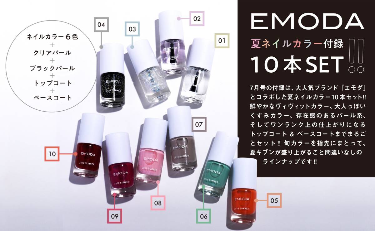 Jelly ジェリー 7月号付録 サマーネイルセット 全10色 N2 ファッション総合 売買されたオークション情報 Yahooの商品情報をアーカイブ公開 オークファン Aucfan Com