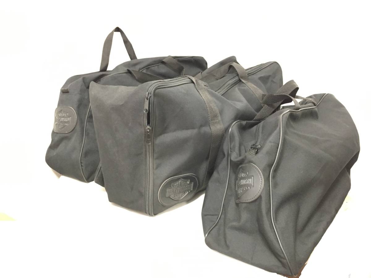 ☆ハーレーダビッドソン モーターサイクル Harley-Davidson MOTOR CYCLES バイク用ツール/サイドバック？3点セット*（F180913）172-10