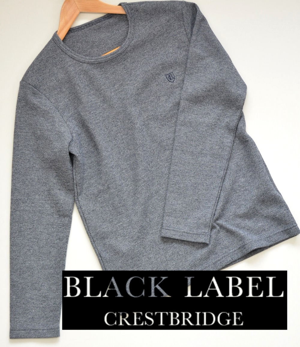 【本物保証，お得】 1809117 超 BLACK LABEL CRESTBRIDGE ブラックレーベル クレストブリッジ 三陽商会 メンズ トップス 長袖カットソー サイズM グレー(Mサイズ)｜売買されたオークション情報、yahooの商品情報をアーカイ Mサイズ