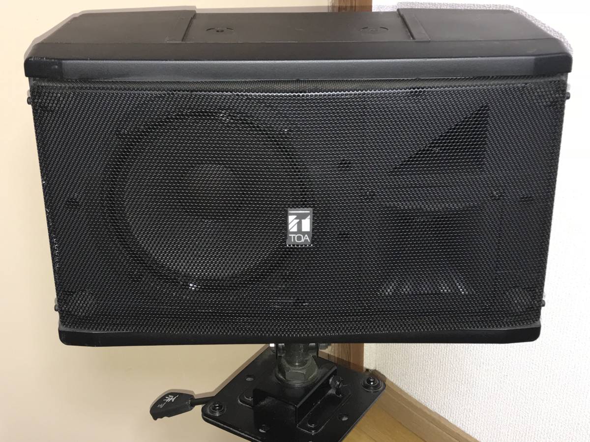 ☆TOA スピーカーシステム F-505G 2台1セット 脚付き（キャスター有り