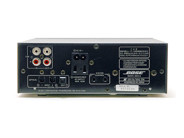 ☆ BOSE 高音質MDデッキ【 BOSE MDA-8 】整備済美品 ☆ MDA-8